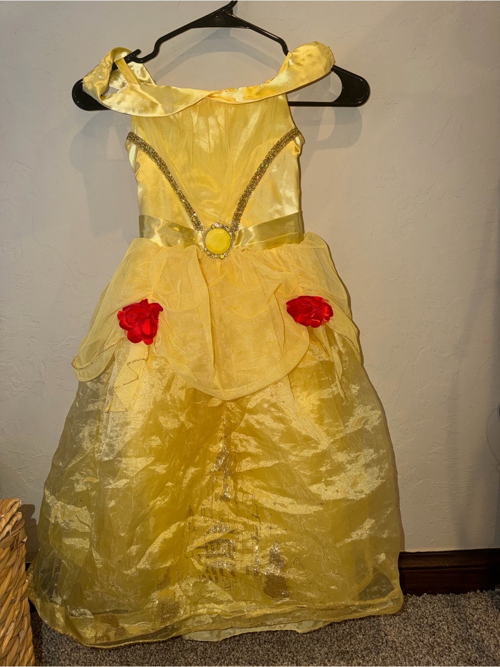 Disney Collection Princess Belle Dress Up Girls Size 5/6 BEAUTY & THE BEAST - Picture 2 of 7